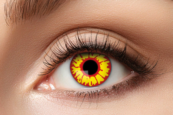 Ork Kontaktlinsen. Gelb Rote Motivlinsen.