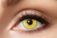 Yellow Star Kontaktlinsen.Gelbe Motivlinsen.