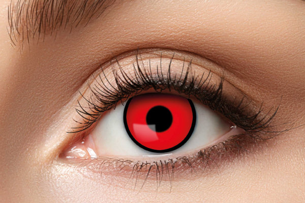 Red Manson Kontaktlinsen. Rote Farblinsen