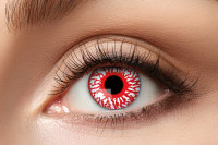 Bloodshot Kontaktlinsen. Blutige Effektlinsen...