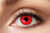 Red Devil Kontaktlinsen. Rote Jahreslinsen.