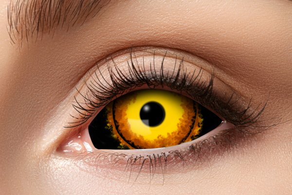 1 Paar weiche Sclera ES Black Kontaktlinsen 22mm Horror Linsen
