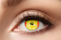 Gelb Orange Fireball Feuerball Kontaktlinsen für 12...