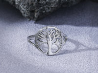 Baum des Lebens Ring. Energetischer Schmuck Silber
