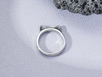 Katzen Öhrchen Ring. Niedlicher Ring in Silber