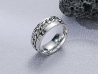 Fidget Spinner Ring. Kette-Runen Anti Stress Ring