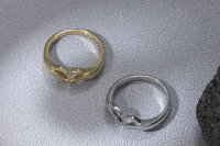 Love Ring. Finger Herz Form. 925 Sterlling Silber Freundschaftsring
