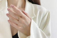 Love Ring. Finger Herz Form. 925 Sterlling Silber Freundschaftsring