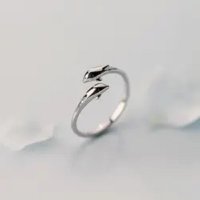 Süßer Delfin Ring aus 925 Sterling Silber One...