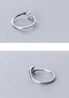 Süßer Delfin Ring aus 925 Sterling Silber One Size