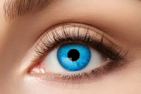 Electro Blue Kontaktlinse mit Minus Sehstärken