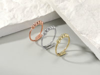 Anti Stress Anxiety Ring Gold Silber oder Rosé Gold
