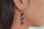 Ohrhänger lila oder schwarze Steine Ohrringe Haken