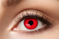 Red Devil rote Kontaktlinse mit Minus Sehstärken -4,25