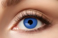 Blaue Elfe Kontaktlinse mit Minus Sehstärken Elfenaugen