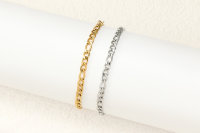 Armband Gold oder silberfarben Armkette dünne Glieder