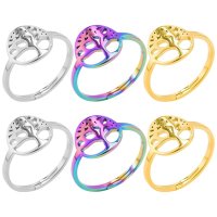 Regenbogen, Silber und Gold verstellbare Ringe mit...