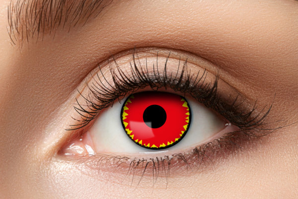 Demonic Red Kontaktlinsen. Dämonische Motivlinsen